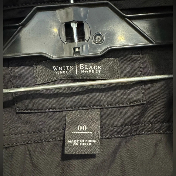 White House Black Market Nylon Cotton Blazer Anorak Utility Jacket light crop 0 - Picture 4 of 6